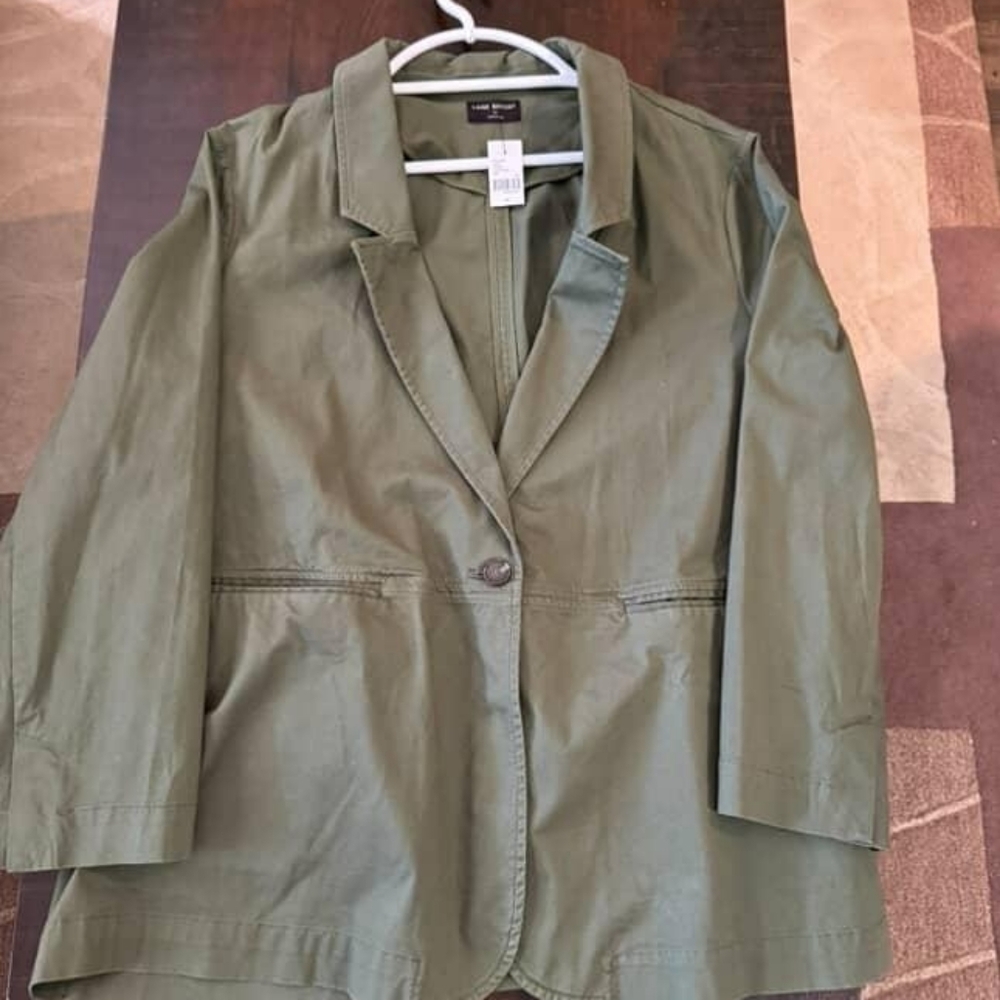 Lane Bryant Olive Green Jacket
